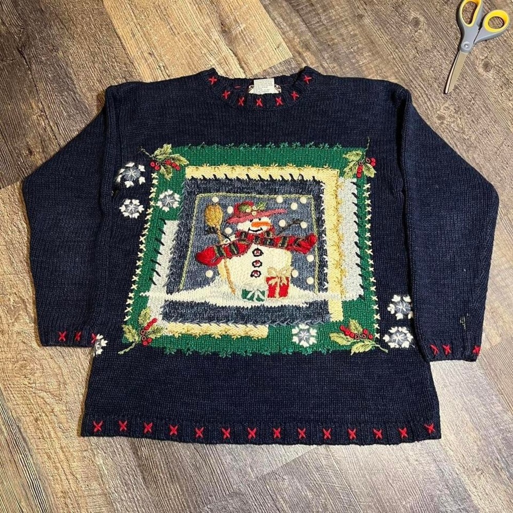 Vintage‎ 1990s winter knit sweater Small